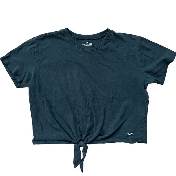 Hollister Small T-Shirt Set of 2 Cropped Tees Top Tie Front TieDye - Picture 3 of 10